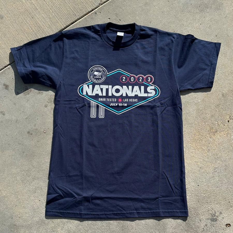 2023 Drug Tested Nationals Meet Shirt (Navy)