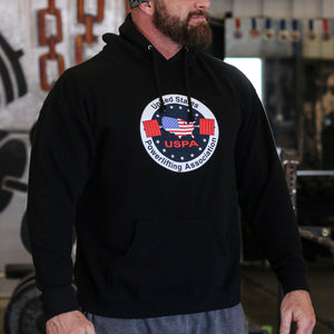 USPA Logo Pullover Hoodie (Black)