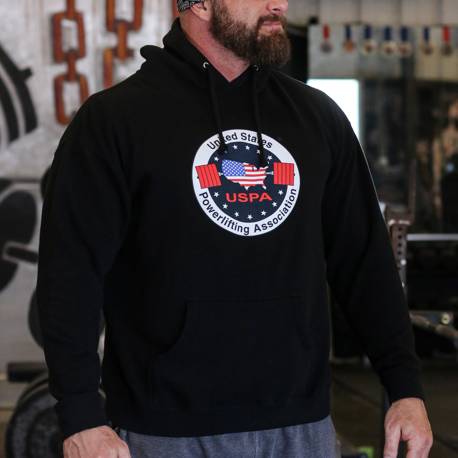 USPA Logo Pullover Hoodie (Black)