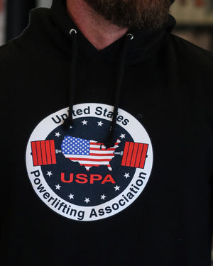 USPA Logo Pullover Hoodie (Black)