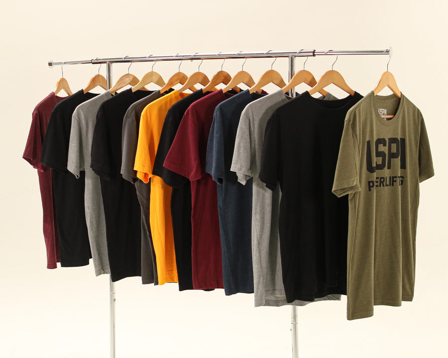 USPA Powerlifting Tee - Olive/Black