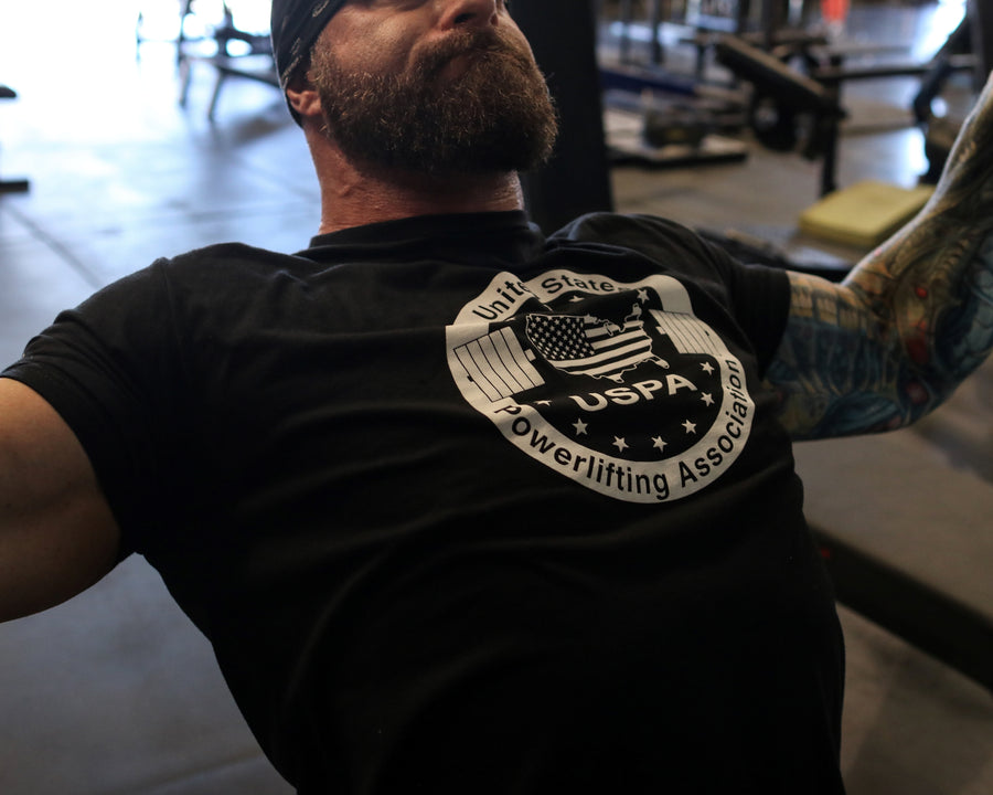 USPA Logo Tee - Black/White