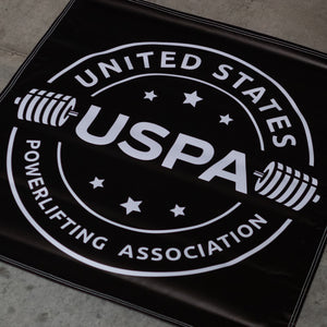 USPA Badge 3' x 3' Banner - Black/White