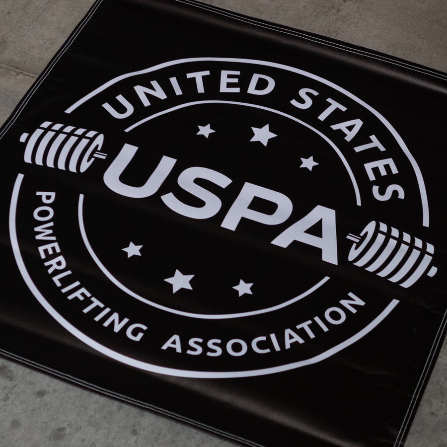 USPA Badge 3' x 3' Banner - Black/White
