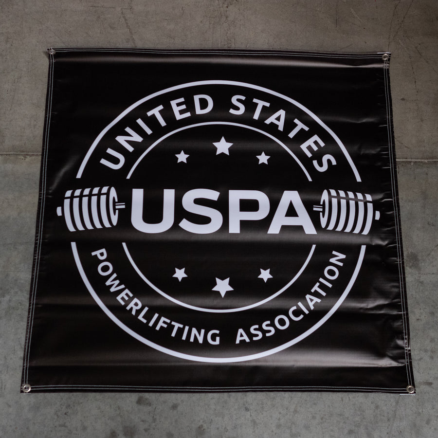 USPA Badge 3' x 3' Banner - Black/White