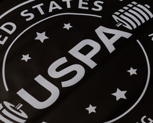 USPA Badge 3' x 3' Banner - Black/White