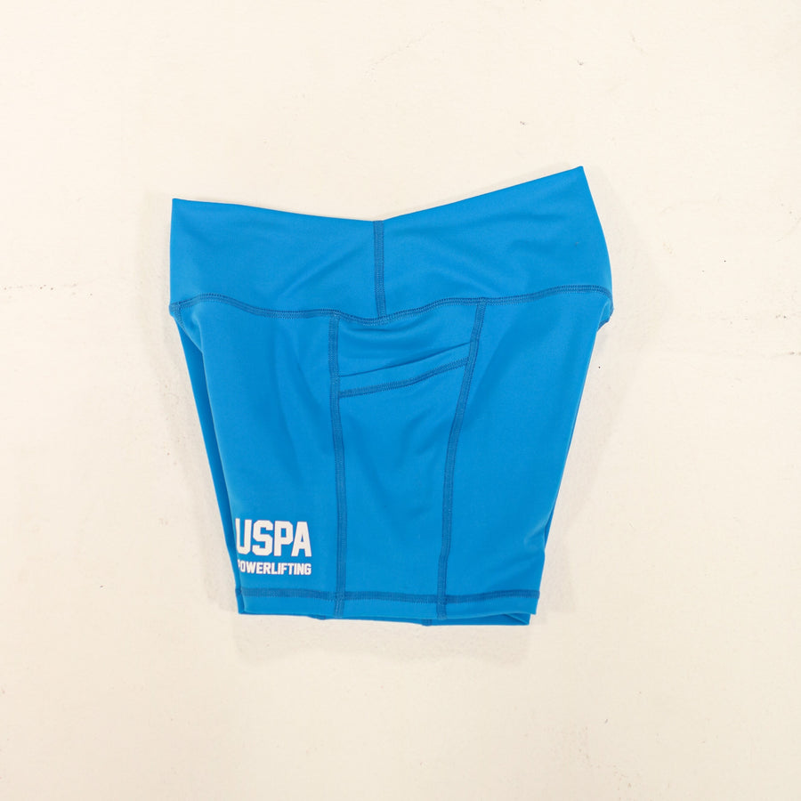 USPA Powerlifting Women's Shorts 2.0 - Blue