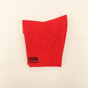 USPA Powerlifting Women's Shorts 2.0 - Red