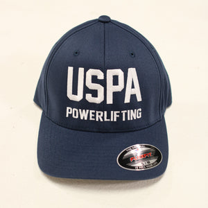 USPA Powerlifting Fitted Hat - Navy/White