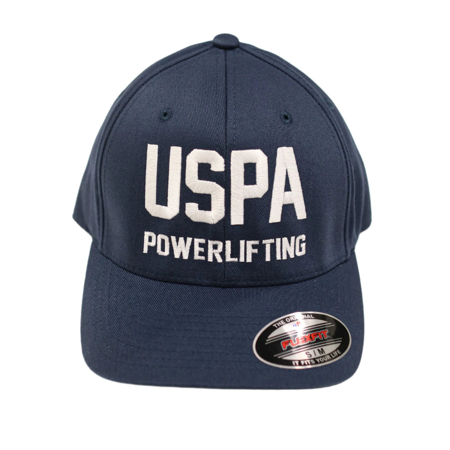 USPA Powerlifting Fitted Hat - Navy/White