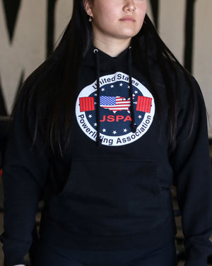 USPA Logo Pullover Hoodie (Black)