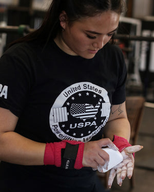 USPA Logo Tee - Black/White