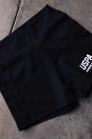 USPA Powerlifting Women's Shorts 2.0 - Black