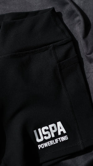 USPA Powerlifting Women's Shorts 2.0 - Black