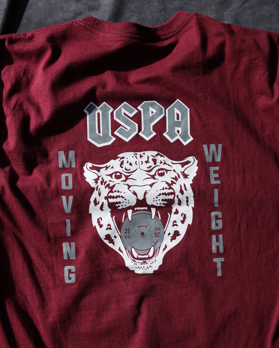 Moving Weight Tee (Maroon)