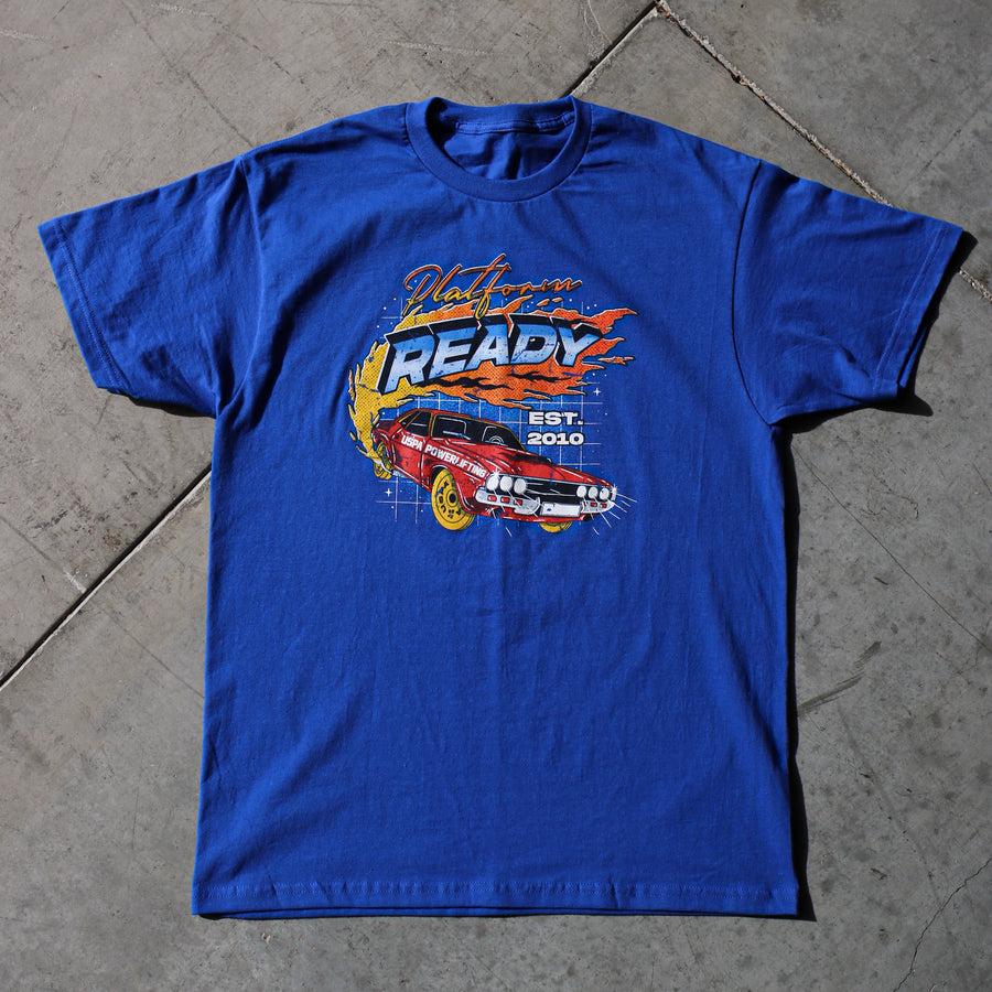 Pedal to the Metal Tee (Blue)