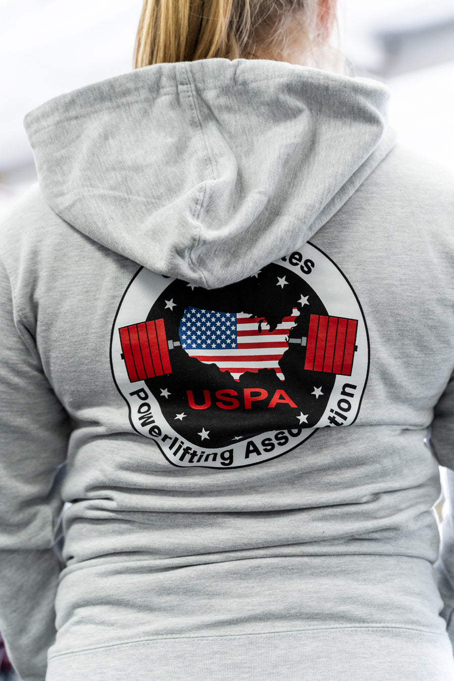 USPA Logo Zip Hoodie - Grey
